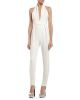 Pearl White Silk Cady Jumpsuit
