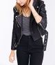 Pebbled Vegan Leather Jacket