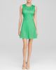 Perforated Green Dress