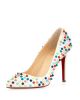 Pigalle Spikes Red Sole Pump