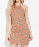 Pineapple Print Halter Dress