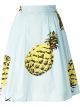 Pineapple Print Midi Skirt