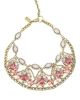 Pink Crystal and Chain Necklace