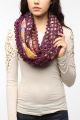 Pins and Needles Floral Crochet Eternity Scarf