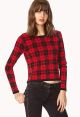 Plaid Knit Sweater