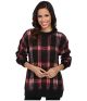Plaid Long Sleeve Crew Neck Sweater