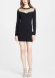Point d'Esprit Yoke Knit Dress