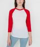 Poly-Cotton 3/4 Sleeve Raglan Shirt