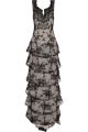 Powell tiered lace gown