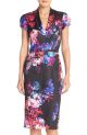 Print Scuba Midi Dress