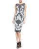 Printed Jacquard Sheath Dress