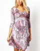 Printed Wrap Dress