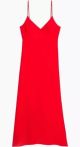 AMI Paris - Cotton Slip Dress in Red