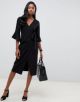 ASOS - Midi Wrap Dress with Flutter Sleeve