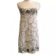 BCBGMaxAzria - Black & Ivory Embroidered Long Cami Tunic
