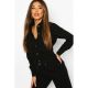 Boohoo - Fitted Black Long-Sleeve Shirt