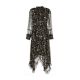 Derhy - Pacifique Printed Flounced Long Chiffon Dress