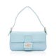 Fendi - Embossed Nappa Leather Baguette Shoulder Bag