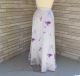 Fred S. Rothschilds - Silver and Purple Iris Print Silky Maxi Floor Length Skirt