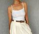 Gunda - White Strap Top