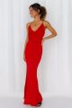 Hello Molly - Words of Warning Maxi Dress in Red