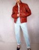 Ides Alexander's - Brown Leather Motorcycle Jacket