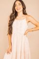 Mint Julep - Love in the Air Natural White Midi Dress