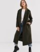 New Look - Long Fitted Coat - Khaki
