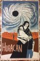 Eduardo Vera Cortes El Huracan Cartel Poster Serigraph DIVEDCO Puerto Rico 1965