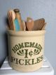 Replica - Antique Vintage Homemade 1c Pickles Crock