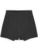 Romwe - Short Slim Skirt, Black