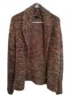 Talbots - Women's Sweater Cardigan Medium Brown Orange Shawl Collar