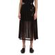 The Kooples - Pleated Silk Midi Skirt