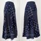 90s Navy Blue Patchwork Maxi Dress