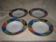Victoria Beale - 4 Accent 9019 Rimmed Soup Bowls