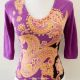 vin­tage - Purple Paisley + Floral Top