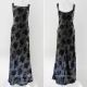 vin­tage - Rare 90s Vintage Floral Metallic Maxi Dress