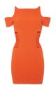 Pumpkin Ribbed Knit Dress