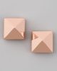 Pyramid Stud Earrings, Rose Gold