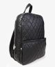 Quilted Faux Leather Backpack