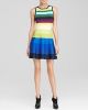 Rainbow Stripe Knit Dress