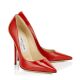 Red Patent Pointy Toe Pumps