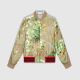 Reversible Blooms Print Silk Bomber Jacket