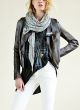 Ria Snake Print Leather Jacket