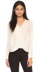 Rita Drape Front Blouse