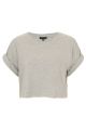Roll Back Crop Tee