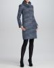 Roll-Neck Boucle Coat