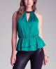 Ruffle Hem Halter Top