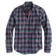 Secret Wash Shirt in Heather Deep Sea Plaid