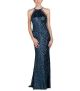 Sequin Halter Evening Gown